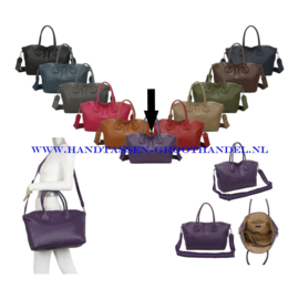 N72 weekendtas - handbagage Paolo Bags 357-5 paars