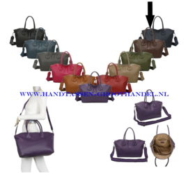 N72 weekendtas - handbagage Paolo Bags 357-5 blauw