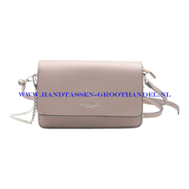 N72 Handtas Flora & Co 8053 taupe metal