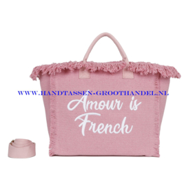 N32 Strandtas Ines Delaure 1685143 roze