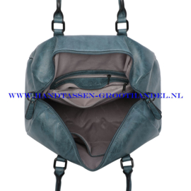 N41 Handtas Ines Delaure 1682779 petrol (blauw)