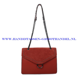 N103 Handtas Ines Delaure 1682736 brique (camel - rood)