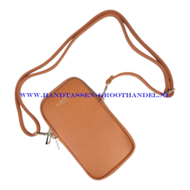 N25 crossbody telefoontasje Flora & Co 3638 camel