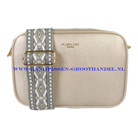 N73 Handtas Flora & Co 6967 ivoor (parlemoer)