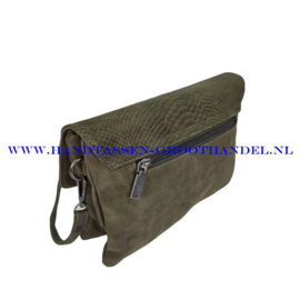 N73 Dubbele clutch met flap Eternel 6424 groen