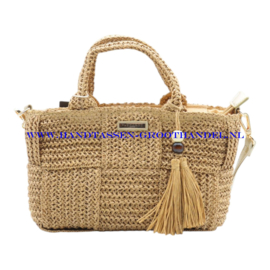 N34 Handtas Raffia Flora & Co C1011 naturel