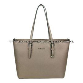 N39 Handtas Flora & Co F9126 marron metalisé (bruin)