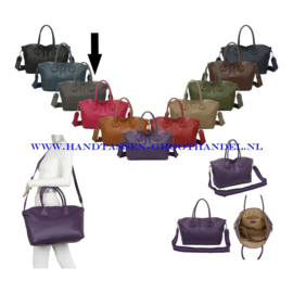 N72 weekendtas - handbagage Paolo Bags 357-5 grijs