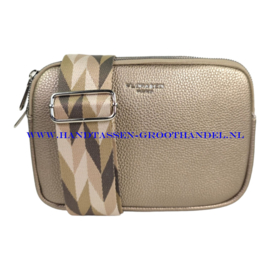 N38 Handtas Flora & Co 3647 taupe metal (goudkleurig)