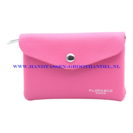 N18 portemonnee Flora & Co 8579 fuchsia