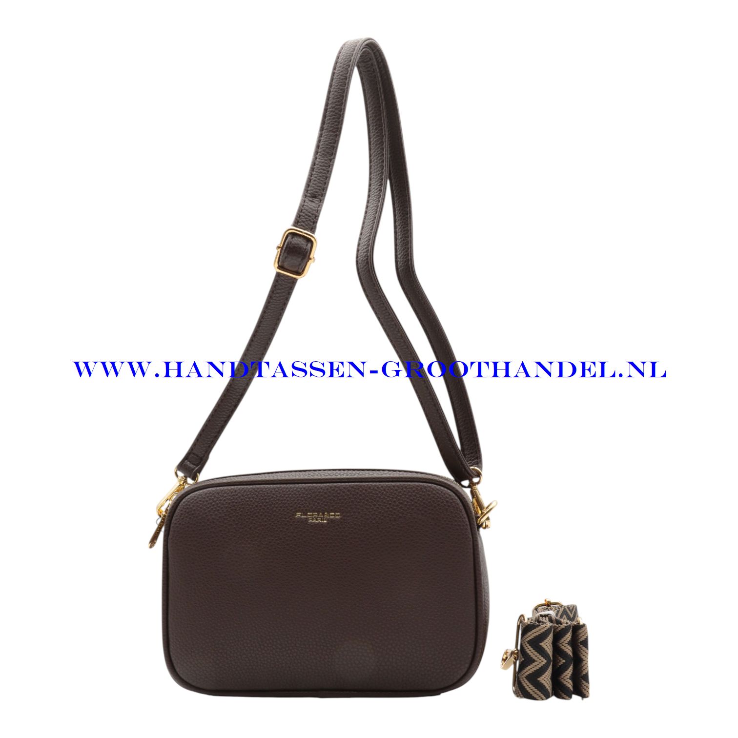 N73 Handtas Flora & Co 6967 chocolat