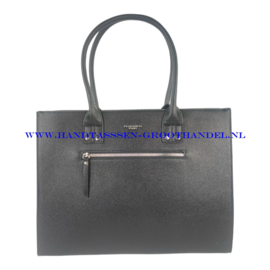 N118 Handtas Flora & Co Saffiano 3678 zwart