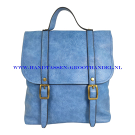 N81 Handtas Mandoline 26024 jeans (blauw)