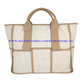 N69 Handtas Qischa 23286 beige (bruin)