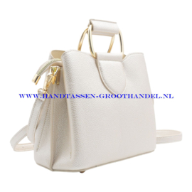 N39 Handtas Flora & Co 6977 ivoor (parlemoer)