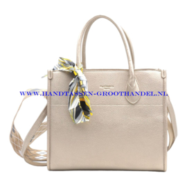 Handtas Flora & Co 6935 taupe metal (goudkleurig)