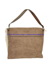 N82 Handtas Qischa 22898 sable (bruin)