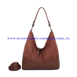 N121 Handtas Ines Delaure 1683595 choco (bruin)