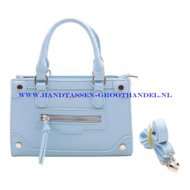 N109 Handtas Flora & Co 8588 bleu claire (blauw)