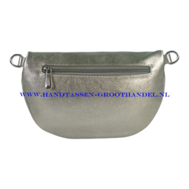 N32 Crossbody - Heuptas - Bumbag Flora & Co 2303 taupe metal (groen zilver)