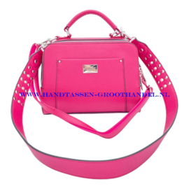 N71 Handtas Flora & Co 6338 fuchsia (roze)