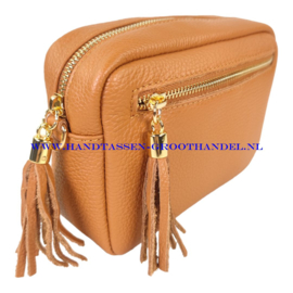 N36 crossbodytas  Qischa 9986 camel - goud