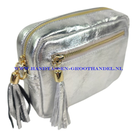 N36 crossbodytas  Qischa 9986 zilver - goud