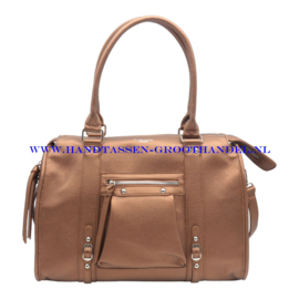 N82 Handtas Flora & Co 8533 marron metal (bruin metalic)