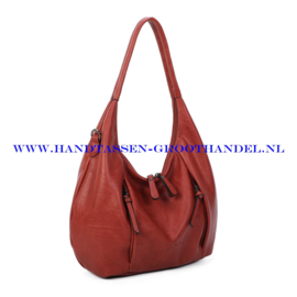 N71 Handtas Ines Delaure 1682799 brique (camel - rood)