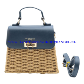 N73 Handtas Flora & Co c1055 blauw