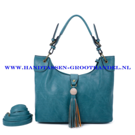 N40 Handtas Ines Delaure 1683035 emeraude (blauw - groen)