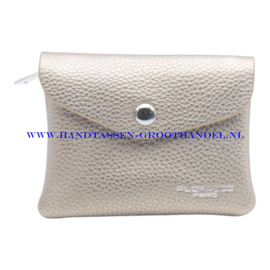 N60 portemonnee Flora & Co 8543 taupe metal (goud)