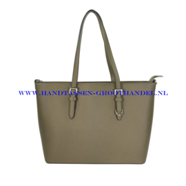 N39 Handtas Flora & Co F9126 kaki (groen)