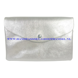 N34 Handtas - Clutch Flora & Co 2309 zilver