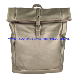 N41 Handtas - rugzak Flora & Co 6913 taupe metal (goud)