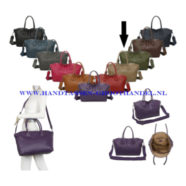 N72 weekendtas - handbagage Paolo Bags 357-5 groen