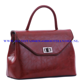 N103 Handtas Qischa 1681457a marsala (bruin - rood)