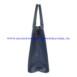 N118 Handtas Flora & Co Saffiano 3677 blauw