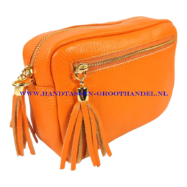 N36 crossbodytas 9986 donker licht oranje - goud