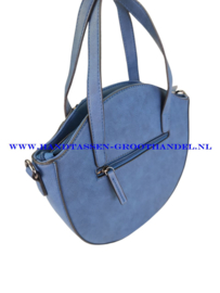 N32 Handtas Melanie pc578/528 mix blauw - taupe