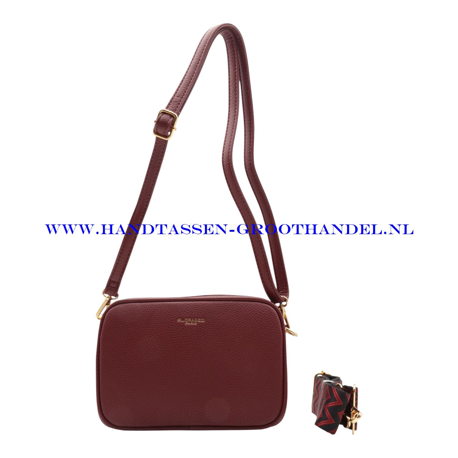 N73 Handtas Flora & Co 6967 bordeaux