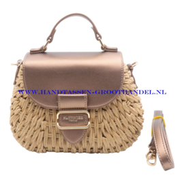 N73 Handtas Flora & Co c1061 marron metal (bruin)