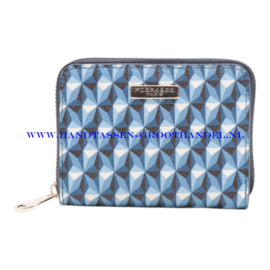 N15 geldbeugel - portemonnee Flora & Co 5009 blauw