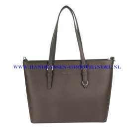 N39 Handtas Flora & Co F9126 chocolat (bruin)