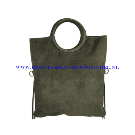 N82 Handtas suede Miss Reinette #067 groen