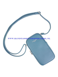 N23 crossbody telefoontasje Flora & Co H2592 bleu canard (blauw)