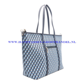 N69 Handtas Flora & Co 8544 blauw