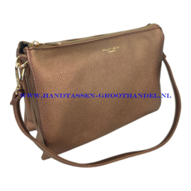 N73 Handtas Flora & Co 6936 marron metal (bruin)