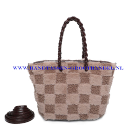 N73 Handtas Ines Delaure 1683725 taupe