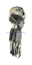 N15 sjaal 1902 zwart-grijs
